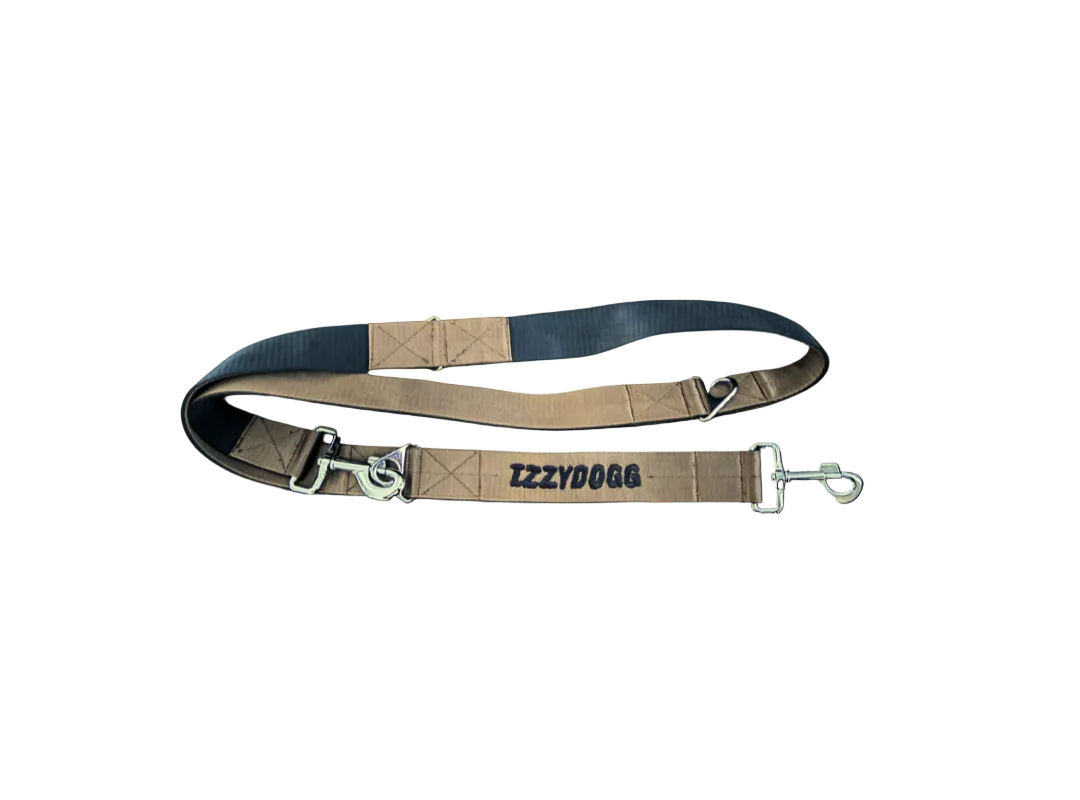 IZZYDOGG LEASH LEAD BROWN BLACK