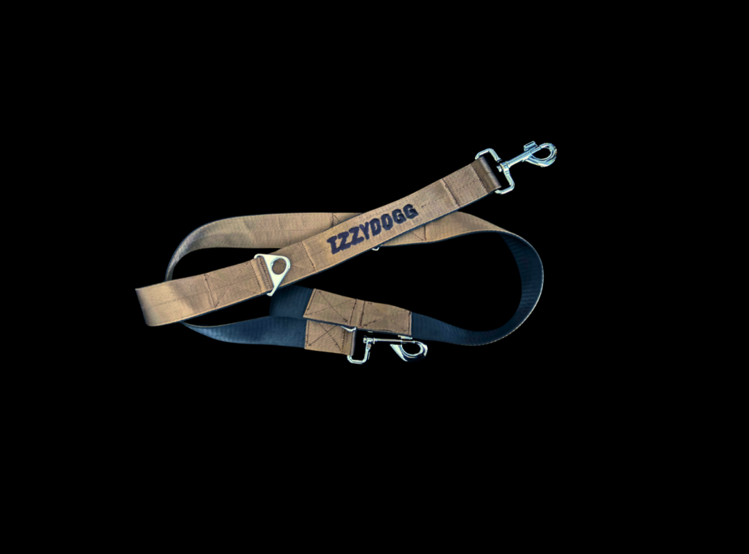 IZZYDOGG LEASH LEAD BROWN BLACK